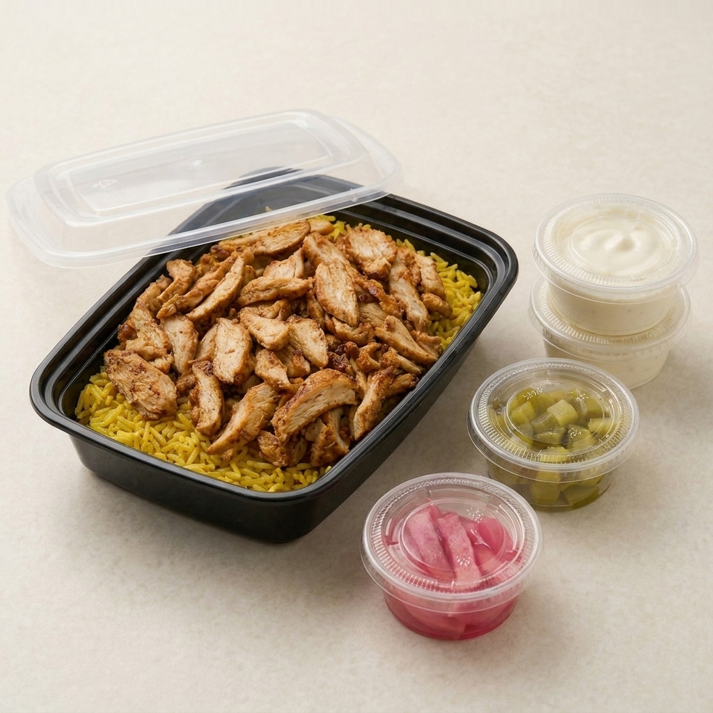 Authentic Vertical Broiled Chicken Shawarma